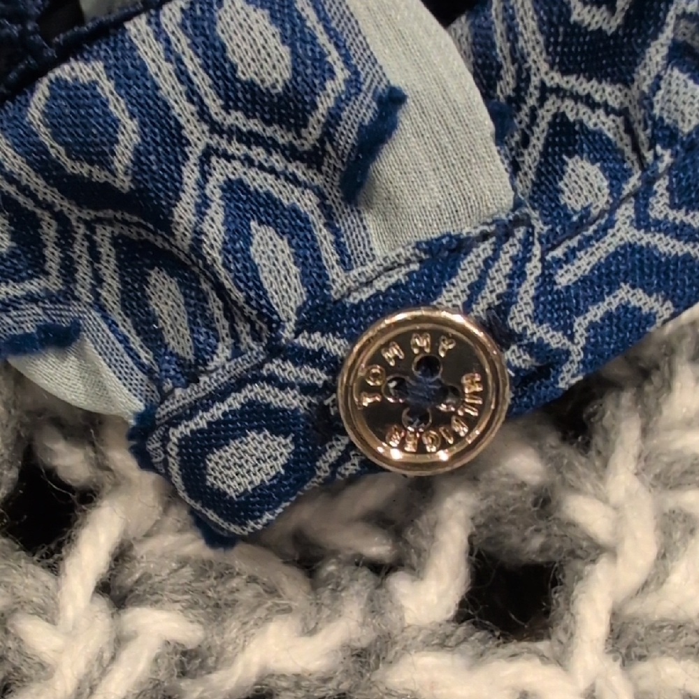 Tommy Hilfiger Blue & Ivory Porcelain Print Dress✨Coastal - Picture 4 of 11